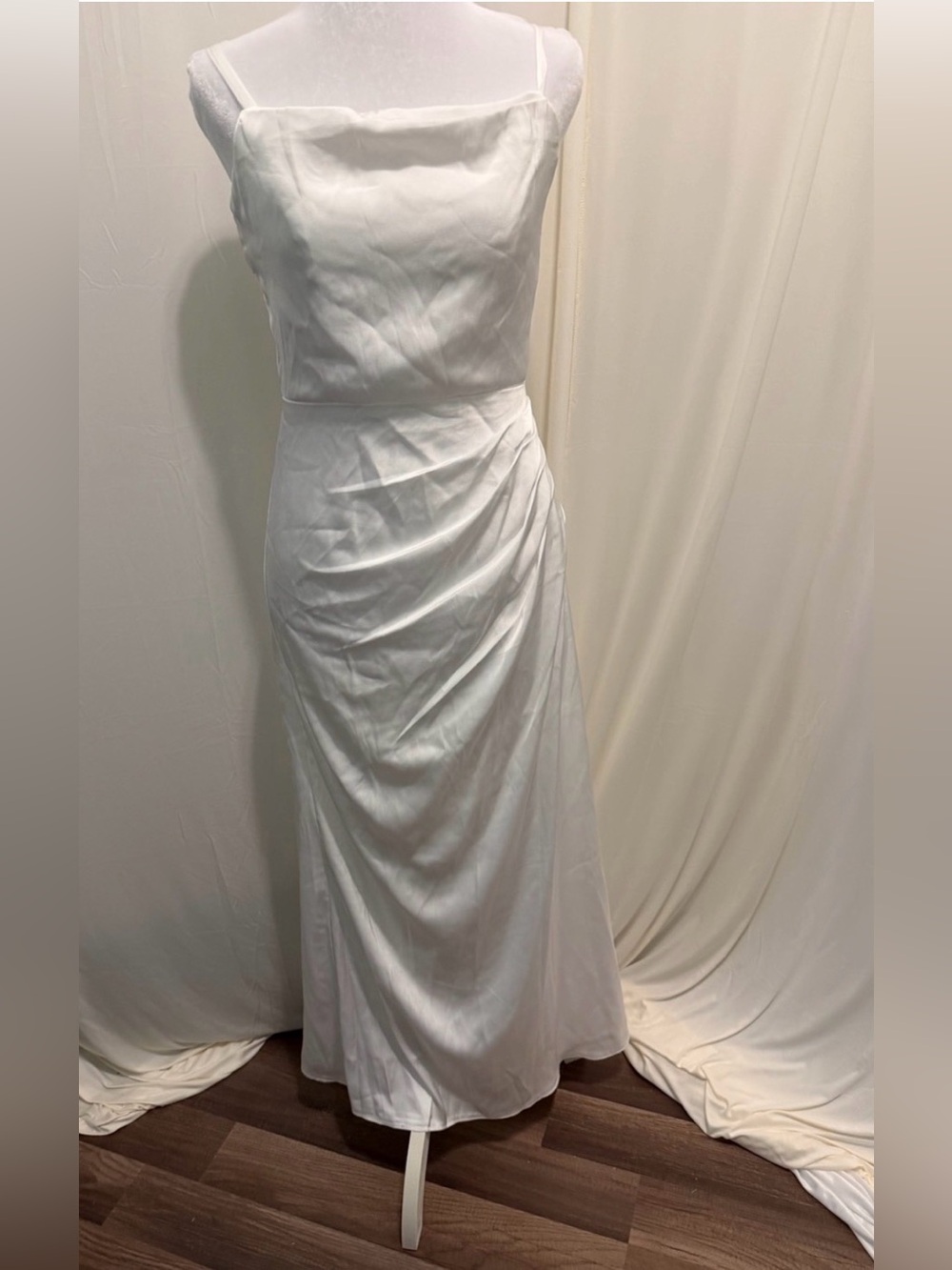 Classic White Spaghetti Strap Dress